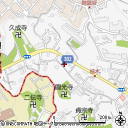 神奈川県鎌倉市植木521周辺の地図