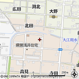 愛知県一宮市浅井町尾関長田2-1周辺の地図