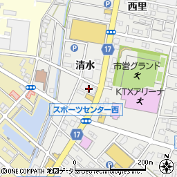 愛知県江南市高屋町清水66周辺の地図