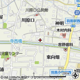 愛知県犬山市羽黒川原口90周辺の地図