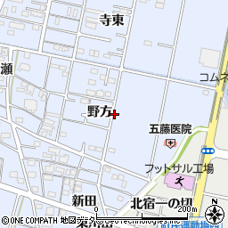 愛知県一宮市木曽川町里小牧野方周辺の地図