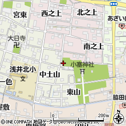 愛知県一宮市浅井町大野東山5-1周辺の地図