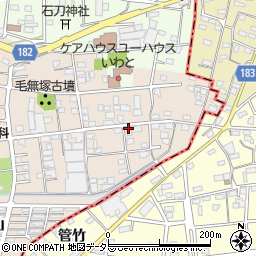 愛知県一宮市浅井町尾関同者174周辺の地図