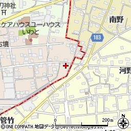 愛知県一宮市浅井町尾関同者30-11周辺の地図