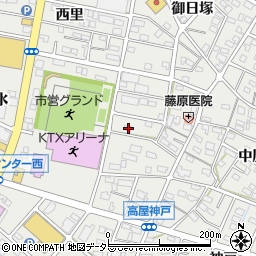 愛知県江南市高屋町清水130周辺の地図