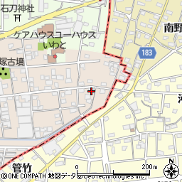 愛知県一宮市浅井町尾関同者182-1周辺の地図