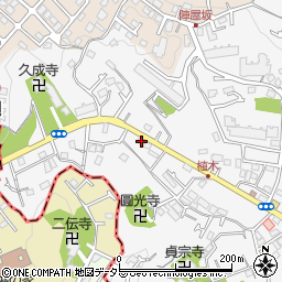 神奈川県鎌倉市植木521-6周辺の地図