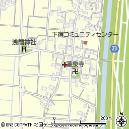 岐阜県大垣市墨俣町下宿208周辺の地図