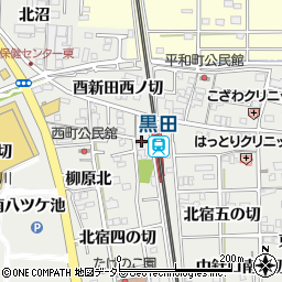 愛知県一宮市木曽川町黒田西針口北ノ切5周辺の地図