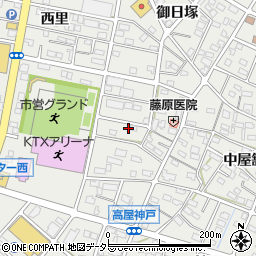 愛知県江南市高屋町清水123周辺の地図