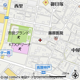 愛知県江南市高屋町清水122周辺の地図