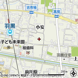 愛知県犬山市羽黒小安91周辺の地図