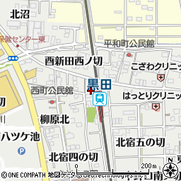 愛知県一宮市木曽川町黒田西針口北ノ切14周辺の地図