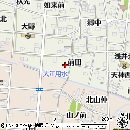 愛知県一宮市浅井町大野前田66周辺の地図
