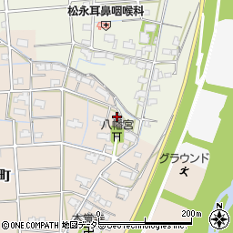 岐阜県大垣市直江町24周辺の地図