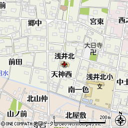 浅井北周辺の地図