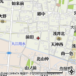 愛知県一宮市浅井町大野前田41-1周辺の地図