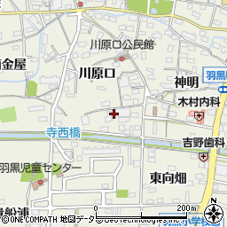 愛知県犬山市羽黒川原口93周辺の地図