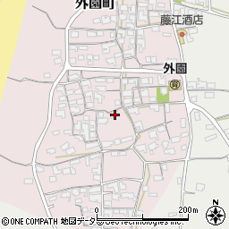 島根県出雲市外園町122周辺の地図