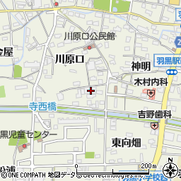 愛知県犬山市羽黒川原口84周辺の地図
