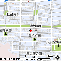 神奈川県横浜市栄区桂台南周辺の地図