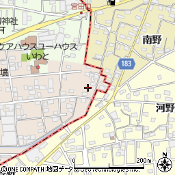 愛知県一宮市浅井町尾関同者30-4周辺の地図