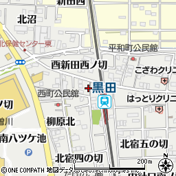 愛知県一宮市木曽川町黒田西針口北ノ切20周辺の地図