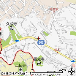 神奈川県鎌倉市植木454周辺の地図