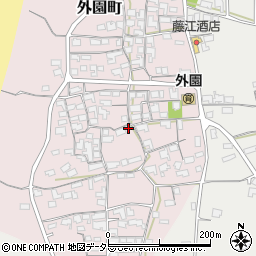島根県出雲市外園町121-1周辺の地図