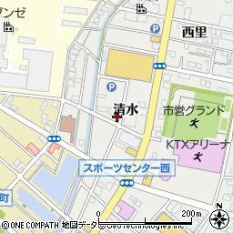 愛知県江南市高屋町清水52周辺の地図
