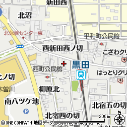 愛知県一宮市木曽川町黒田西針口北ノ切24周辺の地図