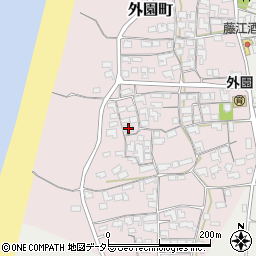 島根県出雲市外園町154周辺の地図