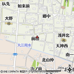 愛知県一宮市浅井町大野前田43周辺の地図