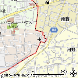 愛知県一宮市浅井町尾関同者30-8周辺の地図