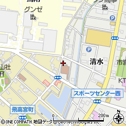 愛知県江南市高屋町清水32周辺の地図
