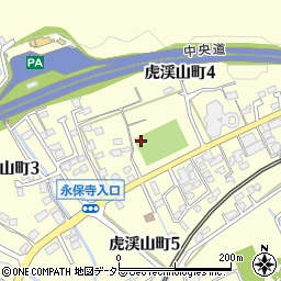 岐阜県多治見市虎渓山町周辺の地図