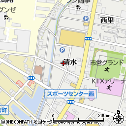 愛知県江南市高屋町清水50周辺の地図