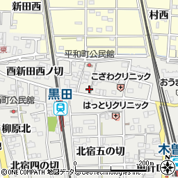 愛知県一宮市木曽川町黒田酉新田西ノ切1周辺の地図