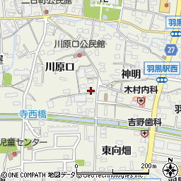 愛知県犬山市羽黒川原口79-3周辺の地図