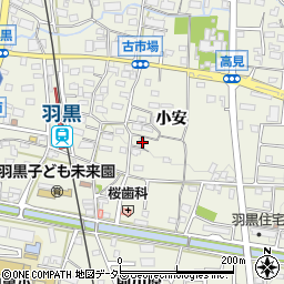 愛知県犬山市羽黒小安84周辺の地図