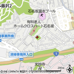 石名坂公園周辺の地図