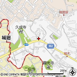 神奈川県鎌倉市植木481-1周辺の地図