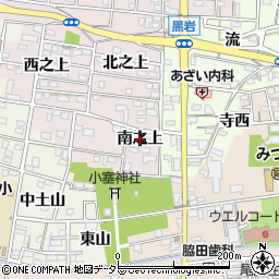 愛知県一宮市浅井町河田（南之上）周辺の地図