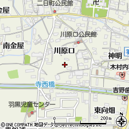 愛知県犬山市羽黒川原口62周辺の地図