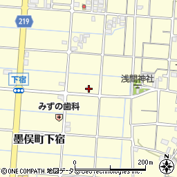 岐阜県大垣市墨俣町下宿524-2周辺の地図