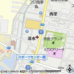 愛知県江南市高屋町清水62周辺の地図