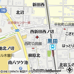 愛知県一宮市木曽川町黒田西針口北ノ切34周辺の地図