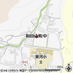 兵庫県朝来市和田山町中周辺の地図