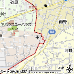 愛知県一宮市浅井町尾関同者30-13周辺の地図