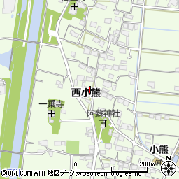 岐阜県羽島市小熊町西小熊4297周辺の地図